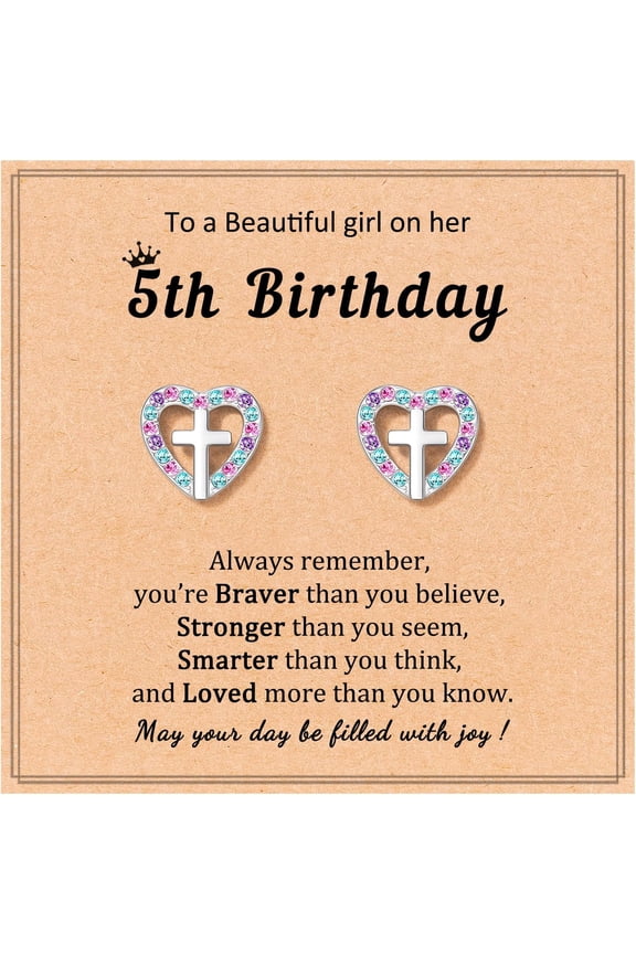 Cross Earrings Communion Baptism Gifts Christening Baptism Decorations Favors for daughter