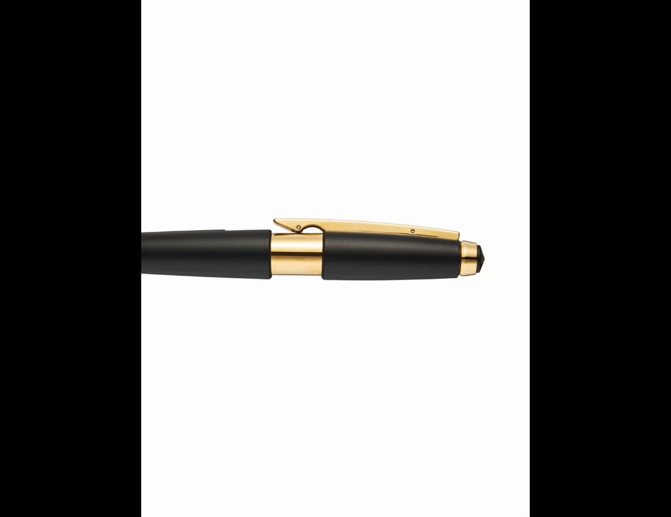 Cross Edge™ Matte Black Lacquer with Gold PVD Appointments Rollerball Pen