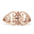 thumbnail image 1 of Cross Filigree Celtic Rose Tone Ring Statement 925 Sterling Silver Size 6, 1 of 6