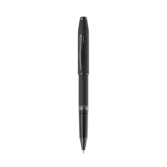 Cross Foundry Matte Black Lacquer with PVD Black Appointments Rollerball Pen