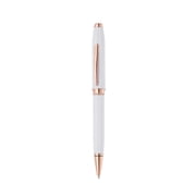Cross Foundry Pearl White Lacquer with Rose Gold Appointments Ballpoint Pen