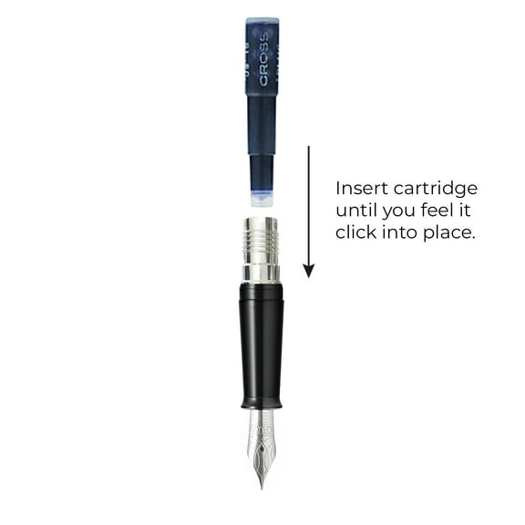 Cross Fountain Pen Ink Cartridge - Blue (six per card)