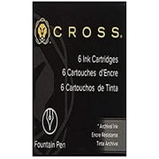 Cross Fountain Pen Ink Cartridge - Blue six per card