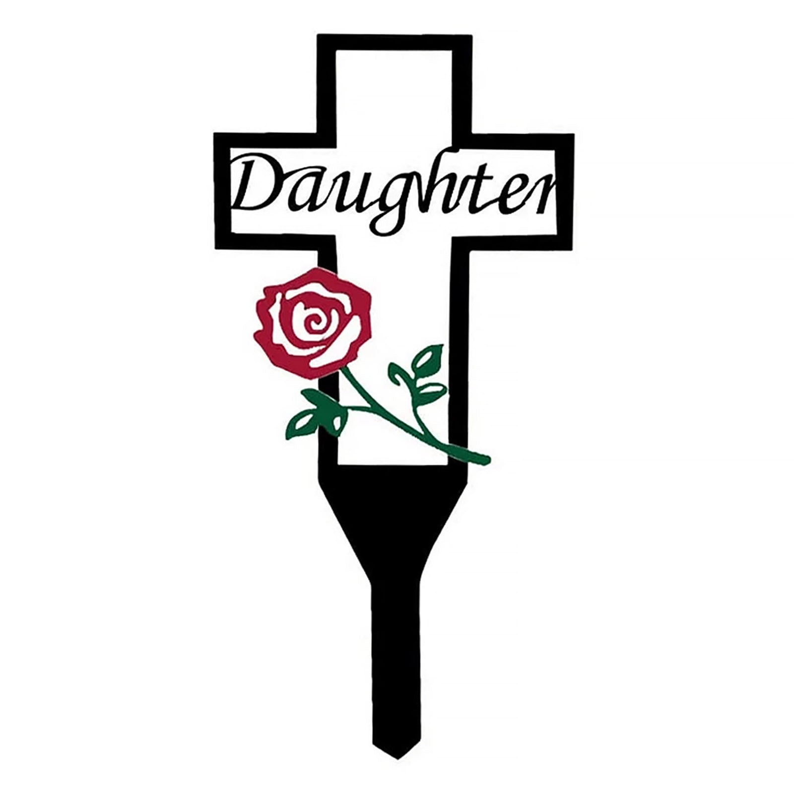 Cross Garden Stake Graves Cemetery Decorations,Cemetery Memorial Cross