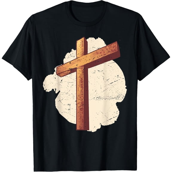 Cross Happy Wednesday Ash Wednesday 2022 T-ShirtMen's and women's gift, black and white T-shirt, size: Extra large S-4XL