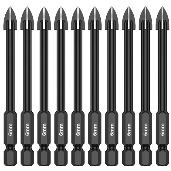 Cross Hex Drill Bit Set For Tile Porcelain Glass Mirror Multifunction Tile Porcelain Drill Bit Kit Tool Carbide Drills Hole Open