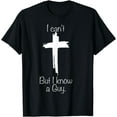 thumbnail image 1 of Cross I Can't But I Know A Guy T-Shirt, 1 of 4