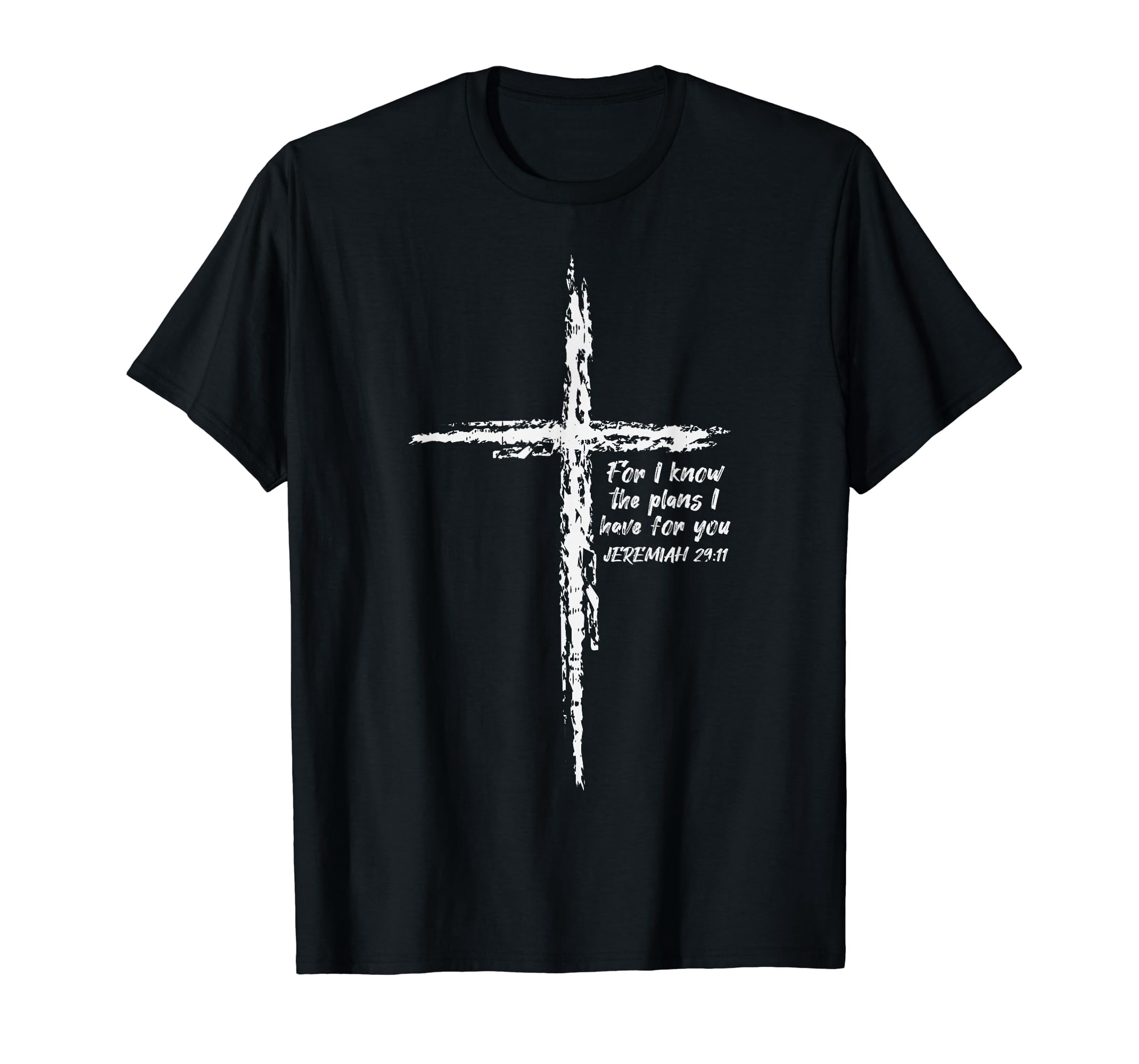 cross-i-know-the-plans-verse-bible-jesus-god-christian-gift-t-shirt