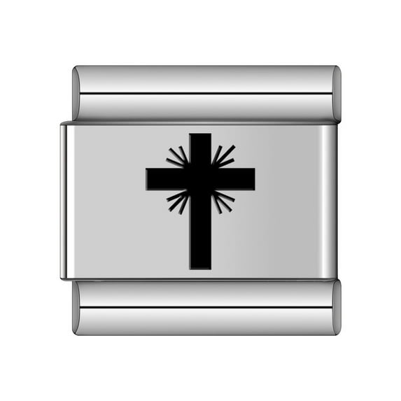 Cross Italian Charm Links Fit 9mm Bracelet Women Men Stainless Steel Jewelry DIY Making Module Combination Accessories