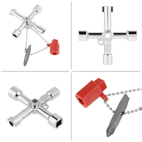 Cross Key Wrench, Elevator 10pcs with Screwdriver for
