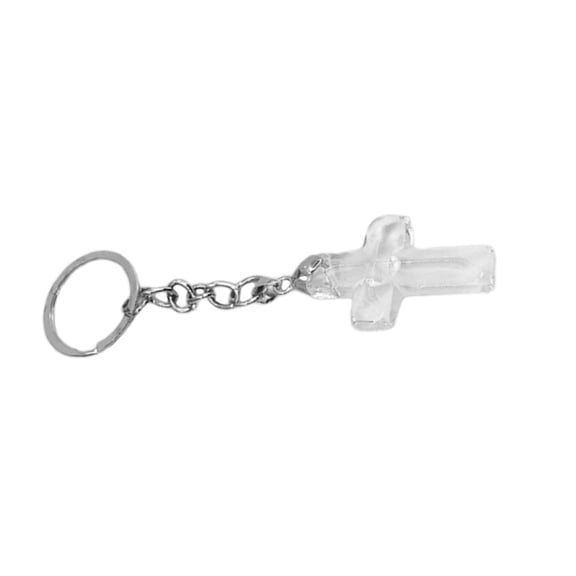 Houderco Blessing Crystal Keyring Transparent Cross Shape 1Set