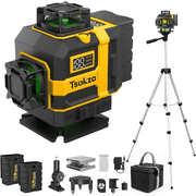 4D 16 Lines Green Laser Level Self Leveling with Tripod 4x360  Cross Line Laser for Tile Picture Hanging Home Renovation 2 Batteries
