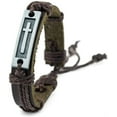 thumbnail image 1 of Cross Leather Bracelet for Men: Confirmation Gifts for Teenage Boy (Brown), 1 of 6