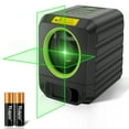 thumbnail image 1 of Cross Line Laser Level, 100Ft Green Beam Self-Leveling Laser Level Tools for Picture Hanging and DIY Application with AA Battery, 1 of 9
