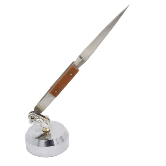 Cross Locking Jewelry Soldering Tweezers with Base 360°Rotation, Stainless Steel Jewelry Making Repair Tweezers Kit Watch Accessories