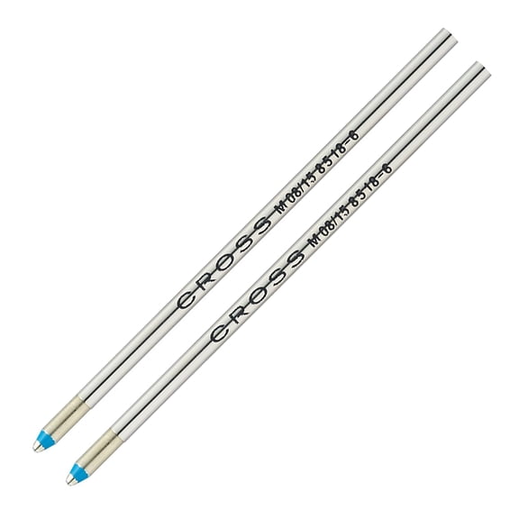 Cross Mini Ballpoint Pen Refill - Red - Medium - Replacement Pen Refill for Consistent Ink Flow - Smear-Resistant, Quick-Drying Formula - Smooth Laydown for Crisp Lines - Everyday Use - 2-Pack