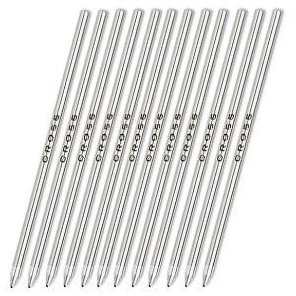 Cross Mini Ball-Point Refills, Red, 12 Refills