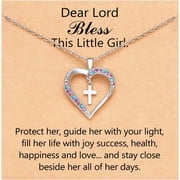 Cross Necklace Baptism First Communion Christening Religious Christian Easter Confirmation Gifts