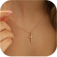 thumbnail image 1 of Cross Necklace for Women，14K Gold Plated Cross Necklace Layered Gold Cross Necklace Tiny Sideway Cross Choker Necklace Gold Cross Necklaces for Women Trendy Gold Jewelry Gifts for Women Trendy, 1 of 13