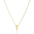 Cross Necklace for Women Stack, 16K Gold Plated Tiny Cute Choker ...