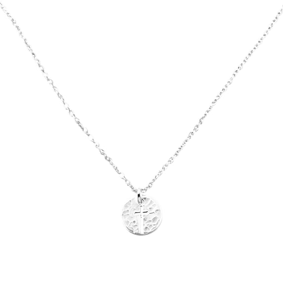 Cross Necklace for Women Trendy Gold Silver Plated Pendant Simple Cute Faith Charm Choker Drop Chain Non Tarnish Jewelry Gift Layered Statement