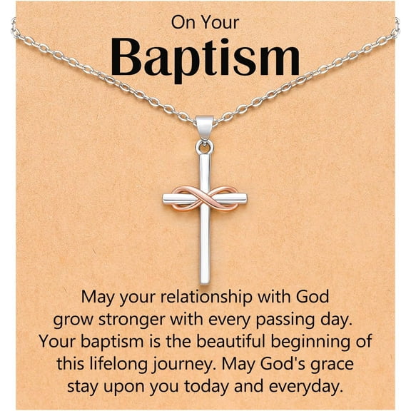 Cross Necklace for Granddaughter/Daughter, Christmas Religious Christian Valentines Birthday Gifts