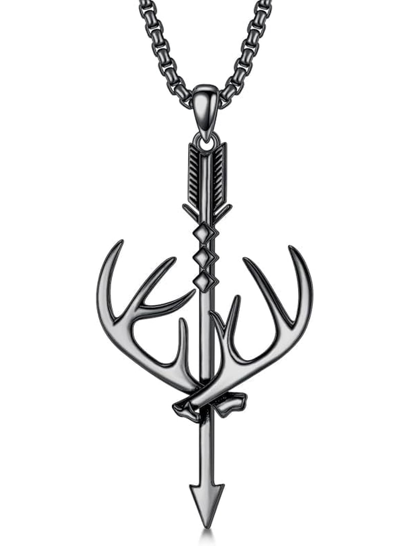 deer fishing hook 1 5/8 Maui Fish Hook- Maui Axis Antler- FHRPAD09 Deer Fishing Hook is a custom design that is sure to look fantastic in any room that you hang it in Cross Necklace for Men -