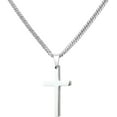 thumbnail image 1 of Cross Necklace for Men,Rope Chain Gold/Silver Stainless Steel Pendant Jewelry Gift, 18-26 Inch, 1 of 7