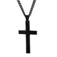 thumbnail image 1 of Cross Necklace for Men - Stainless Steel Silver Gold Black Plain Cross Pendant Necklace Simple Jewelry Gifts, 1 of 5
