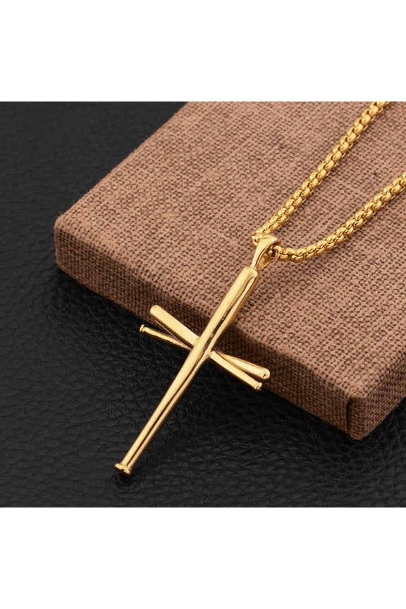 Cross Necklaces Streetwear Grunge Y2K Pendants Male Chains Christian Choker Fashion 14K Yellow Gold Necklace For Women Jewelry