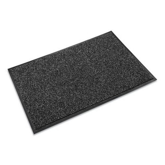 Cross-Over Wiper/Scraper Mat, Rectangular, Gray Carpeted Surface, 36" x 60" | Bundle of 2