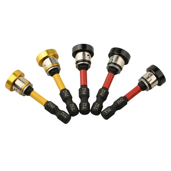 Cross Pattern Plasterboard Positioning Screwdriver Bits For Drywall Installation Anti-Rust Plating Wide Compatibility 50Mm For Electric Cordless Drill Table Drill Screwdriver DIY