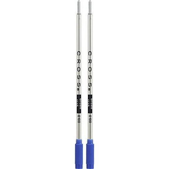 Cross Pen Refill for Standard Cross Ballpoint Pens, Broad Point, 1.0 mm, Blue, 2 Count, 2 Pack