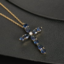 Cross Pendant Necklace for Women Color Zircon Droplet Geometry for Women Jewelry Valentines Day