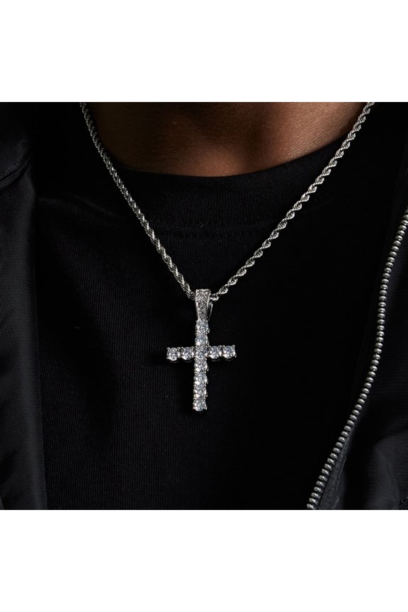 Cross Pendant Necklace for Women Full Diamond Cross Necklace for Women Jewelry Valentines Day