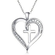 VIREELLX Cross Pendant Necklace for Women Love for Women Jewelry Valentines Day