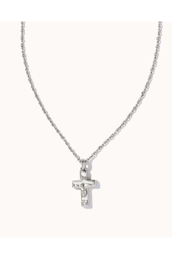 Cross Pendant Necklace in Silver