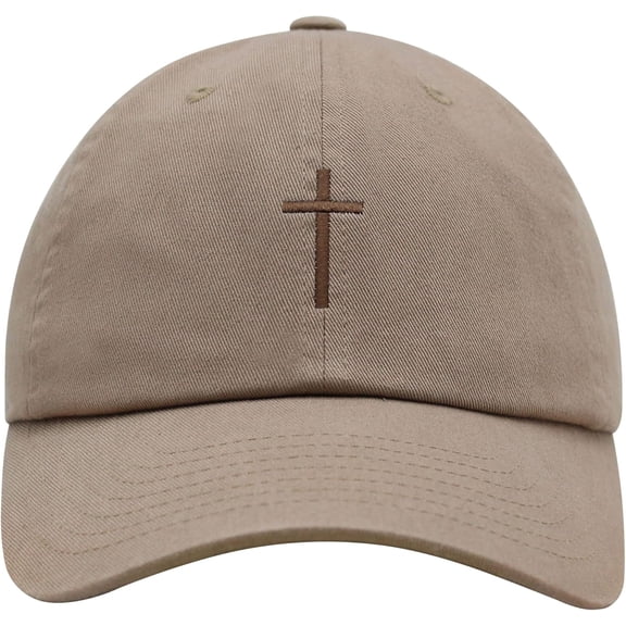 Cross Premium Dad Hat Embroidered Cotton Baseball Cap Christian Jesus Unisex
