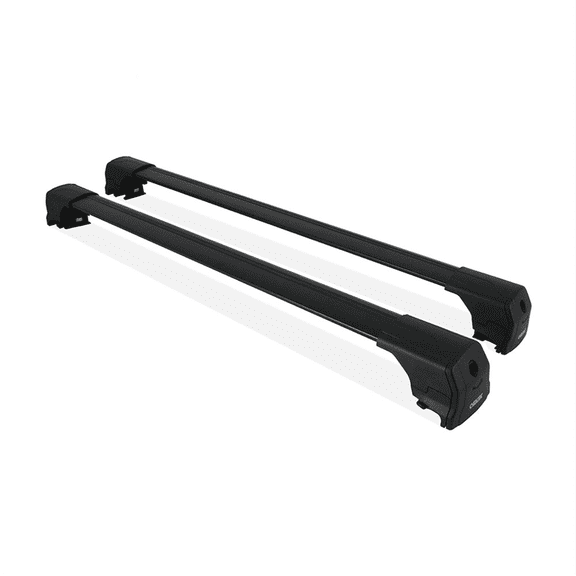 Cross Rail Roof Rack Fits Bmw X6 2014-2019 Black | Adjustable Aluminum Heavy Duty 300 LBS Anti-Theft Lock Cargo Carrier Rooftop Crossbar Accessories for Bike, Basket, Snowboard, Luggage