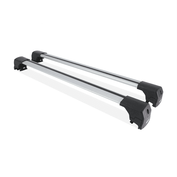 Cross Rail Roof Rack Fits Ford Edge 2016-2023 Gray | Adjustable Aluminum Heavy Duty 300 LBS Anti-Theft Lock Cargo Carrier Rooftop Crossbar Accessories for Bike, Basket, Snowboard, Luggage