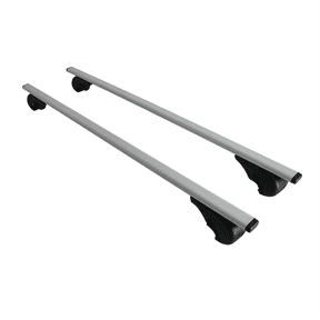 Cross Rail Roof Rack Fits Ford Explorer 2002-2006 Gray | Adjustable Aluminum Heavy Duty 300 LBS Anti-Theft Lock Cargo Carrier Rooftop Crossbar Accessories for Bike, Basket, Snowboard, Luggage