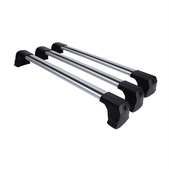 Cross Rail Roof Rack Fits Ford Tourneo Connect 2021-2026 Gray | Adjustable Aluminum Heavy Duty 300 LBS Anti-Theft Lock Cargo Carrier Rooftop Crossbar Accessories for Bike, Basket, Snowboard, Luggage
