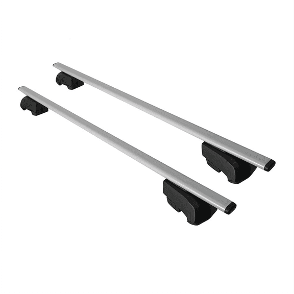 Cross Rail Roof Rack Fits Mini Countryman 2010-2016 Gray | Adjustable Aluminum Heavy Duty 300 LBS Anti-Theft Lock Cargo Carrier Rooftop Crossbar Accessories for Bike, Basket, Snowboard, Luggage