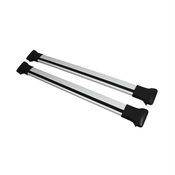 Cross Rail Roof Rack Fits Ssangyong Rexton 2012-2017 Gray | Adjustable Aluminum Heavy Duty 300 LBS Anti-Theft Lock Cargo Carrier Rooftop Crossbar Accessories for Bike, Basket, Snowboard, Luggage