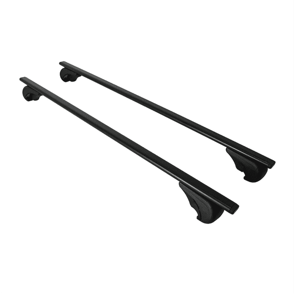 Cross Rail Roof Rack Fits Volvo XC90 2015-2019 Black | Adjustable Aluminum Heavy Duty 300 LBS Anti-Theft Lock Cargo Carrier Rooftop Crossbar Accessories for Bike, Basket, Snowboard, Luggage