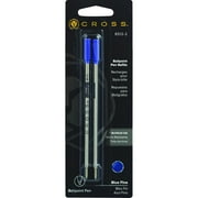 Cross Refills for Ballpoint Pens, Fine, Blue Ink, 2/Pack