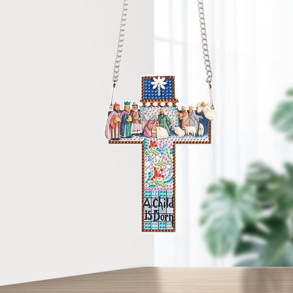 Cross Religious Diamond Art Painting Kit Hanging