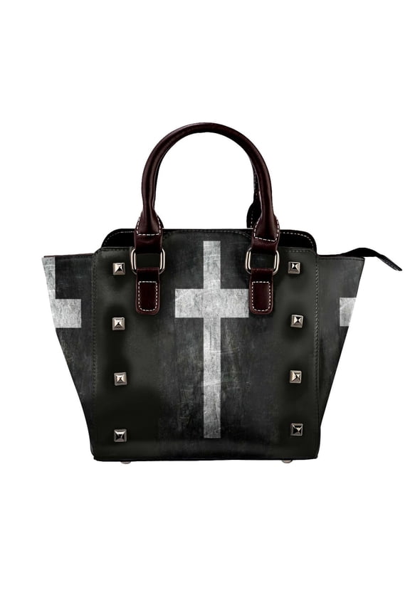 Cross Rivet Fashion One-Shoulder Women's Handbag Tote Bag