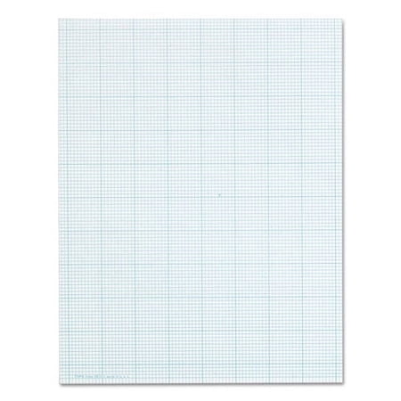"Cross Section Pads, Cross-Section Quadrille Rule (10 Sq/in, 1 Sq/in), 50 White 8.5 X 11 Sheets | Bundle of 2 Pads"