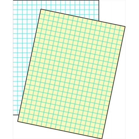 Cross-Section Ruled Drawing Paper, Manila - 1 In. Ruled